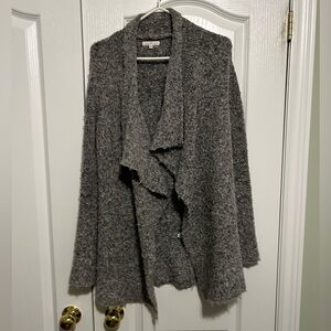 RW&CO. Charcoal Open Front Cardigan